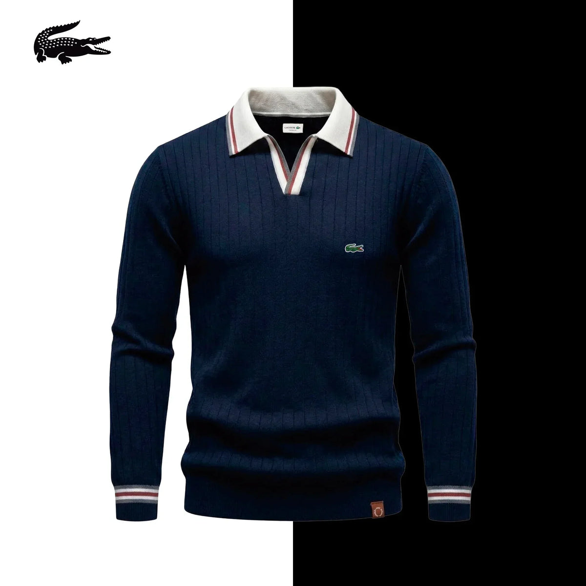 LC Knitted Polo Sweater