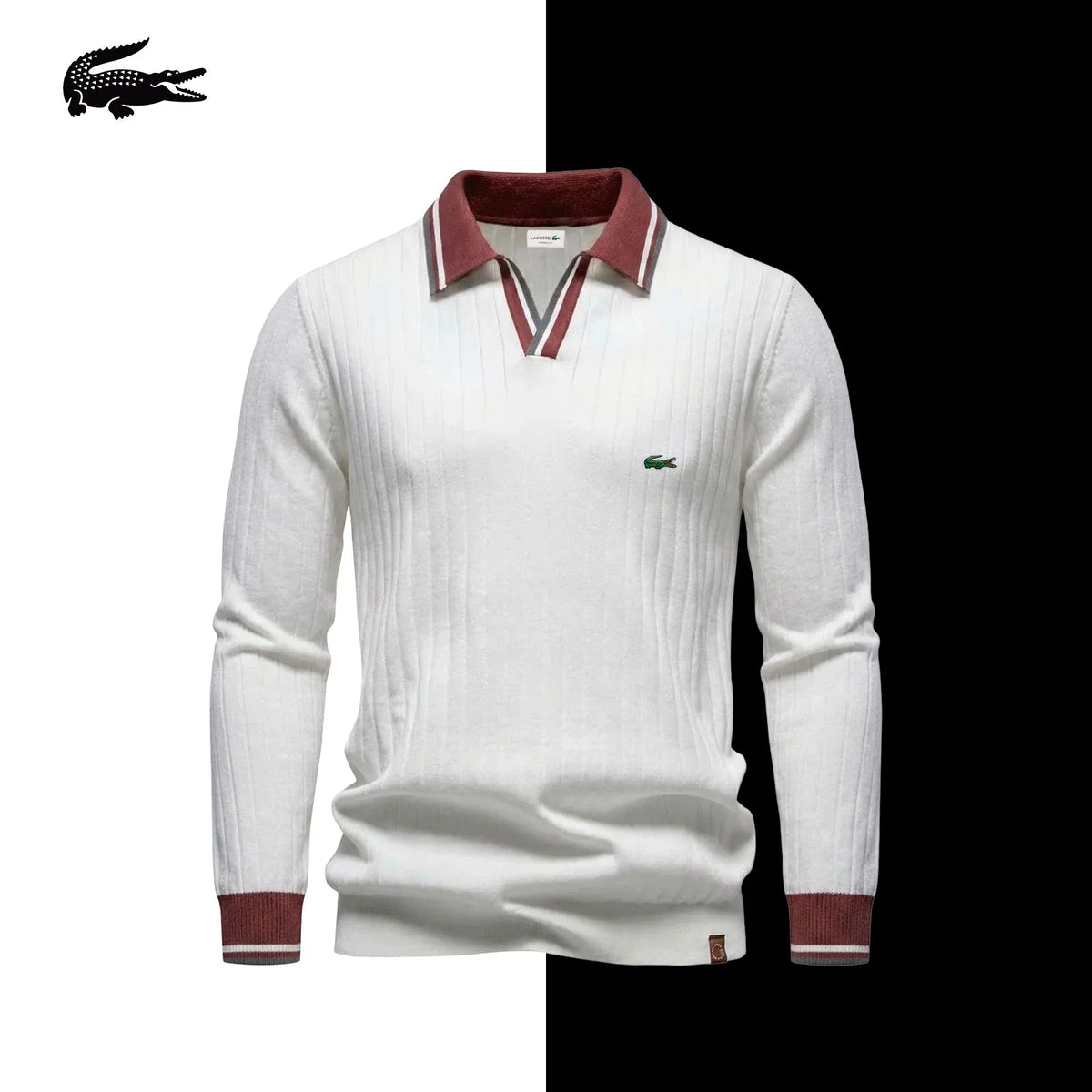 LC Knitted Polo Sweater