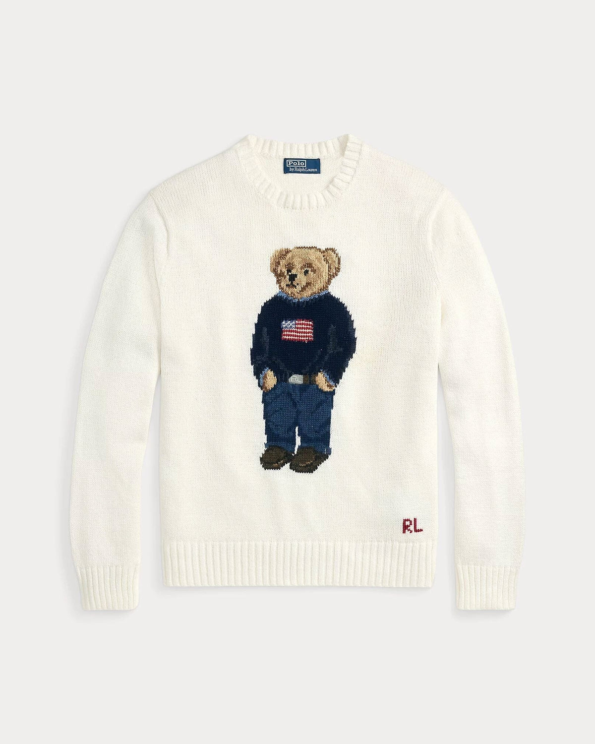 Ralph Lauren Polo Bear Cotton-Linen Sweater