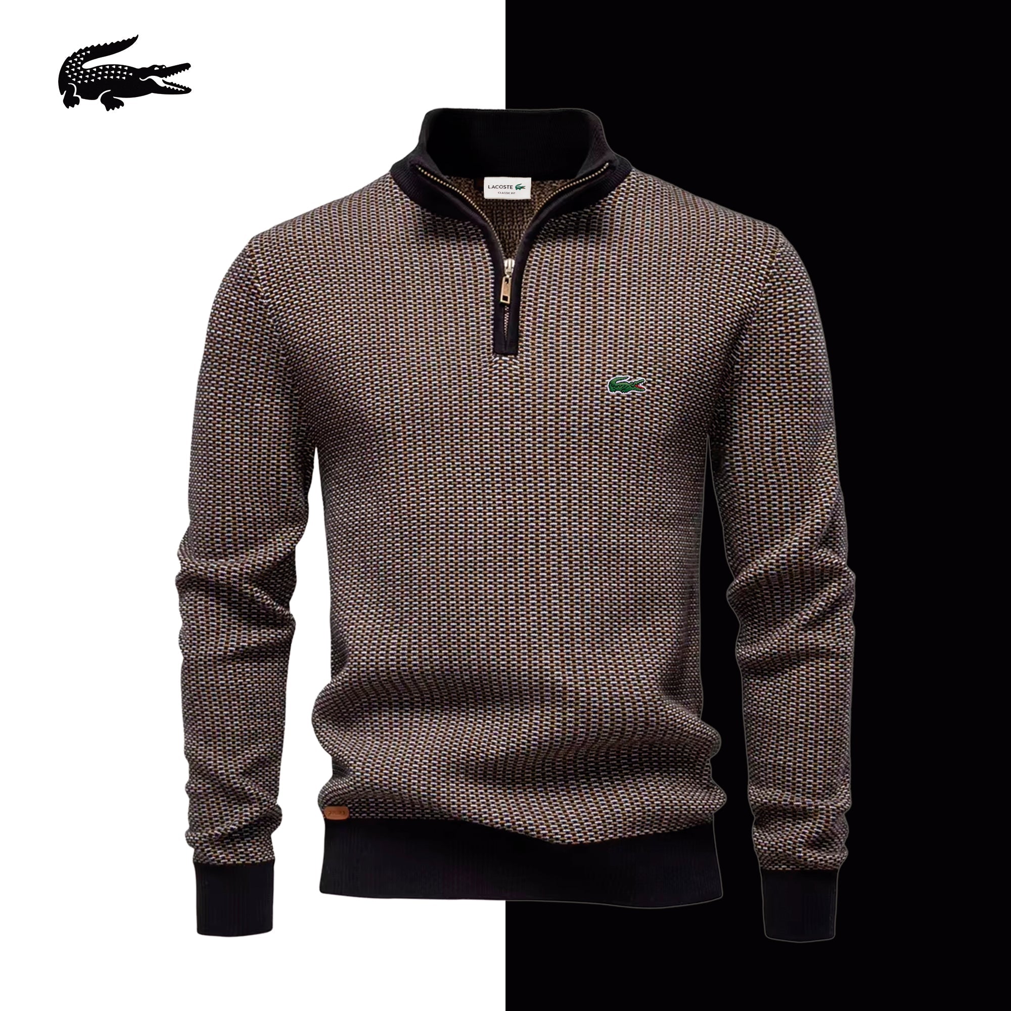 LC Milano Textured Quarter-Zip